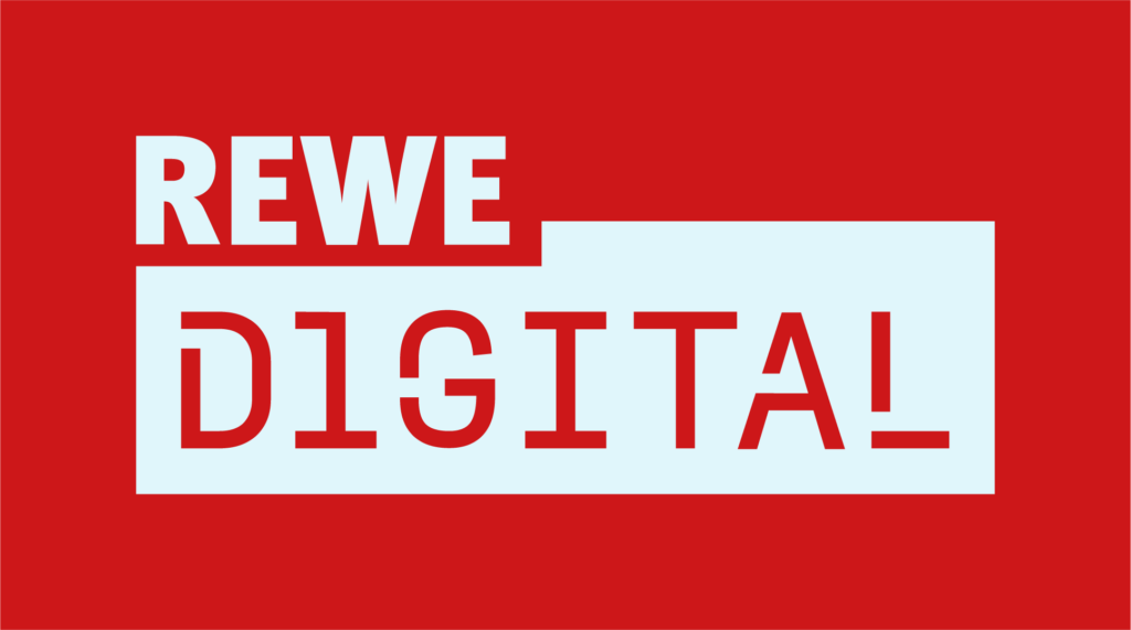 Logo des Goldsponsors Rewe Digital